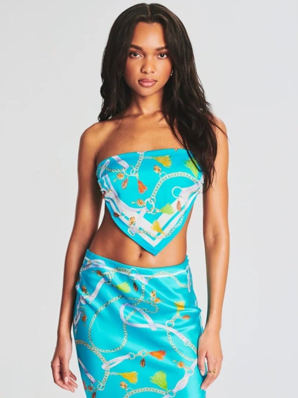 Seroya Silk Scarf Top